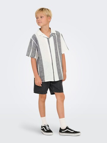 Regular fit Camicia 'OSJCaiden' di Only & Sons Junior in bianco