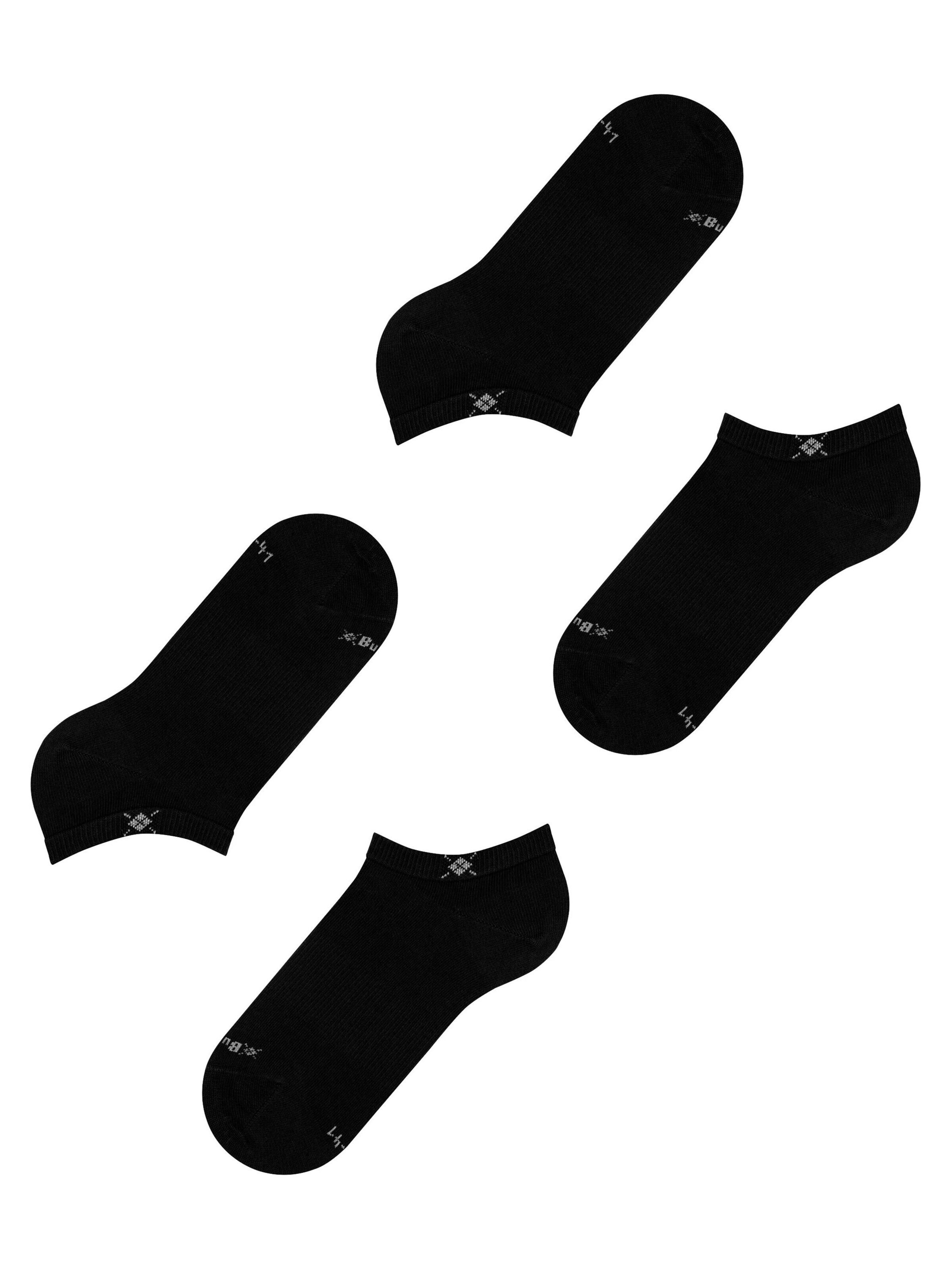 BURLINGTON Ankle Socks 'Everyday 2-Pack' in Black
