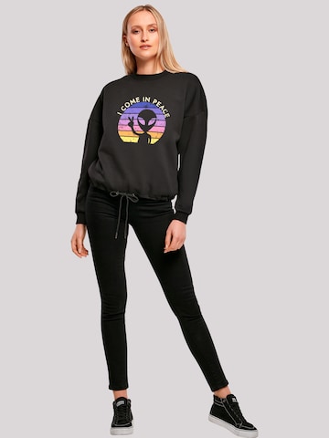 Sweat-shirt 'Alien Peace Sunset' F4NT4STIC en noir