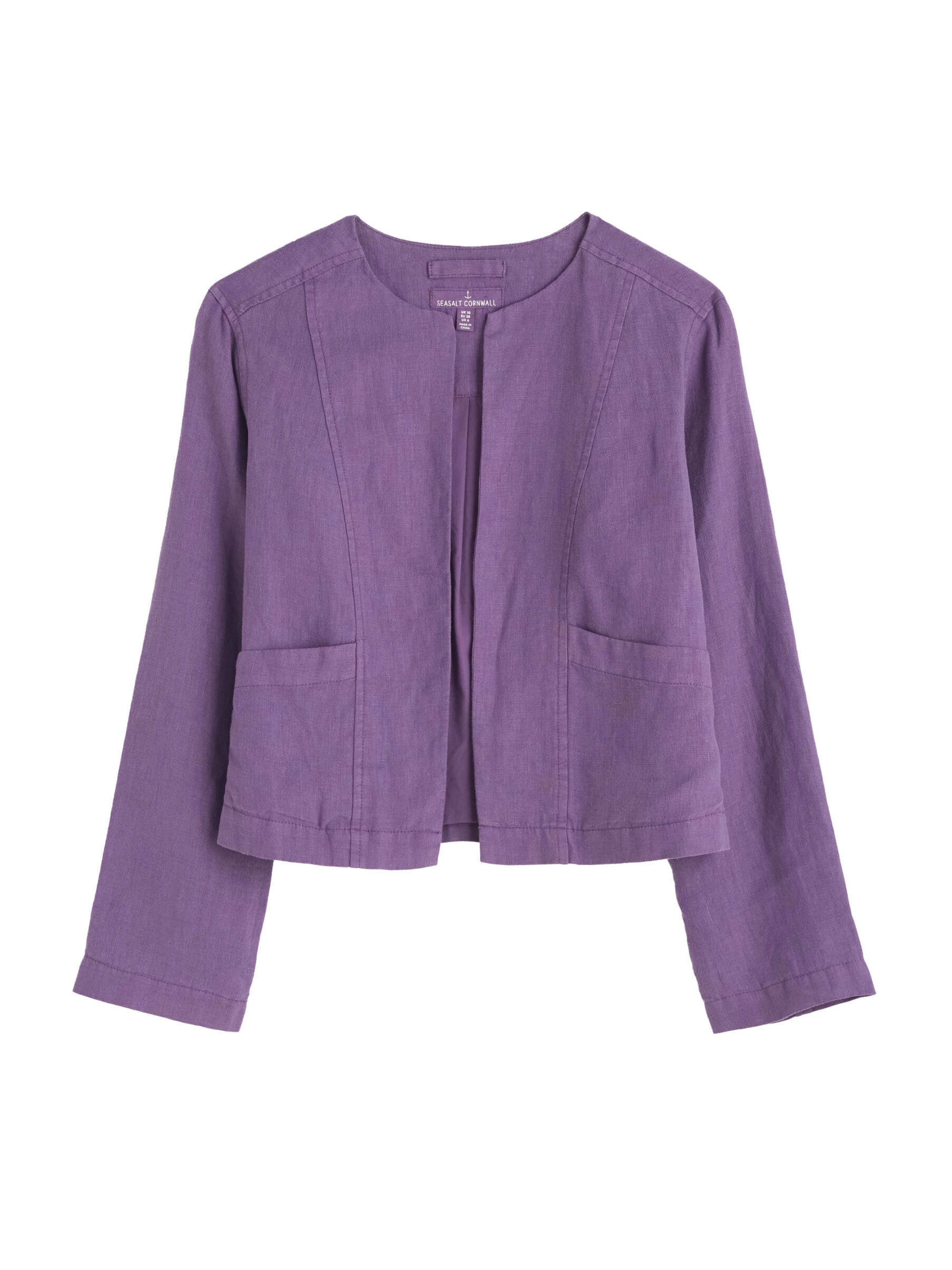 Seasalt Cornwall Přechodná bunda 'Country Lane' – fialová: přední strana