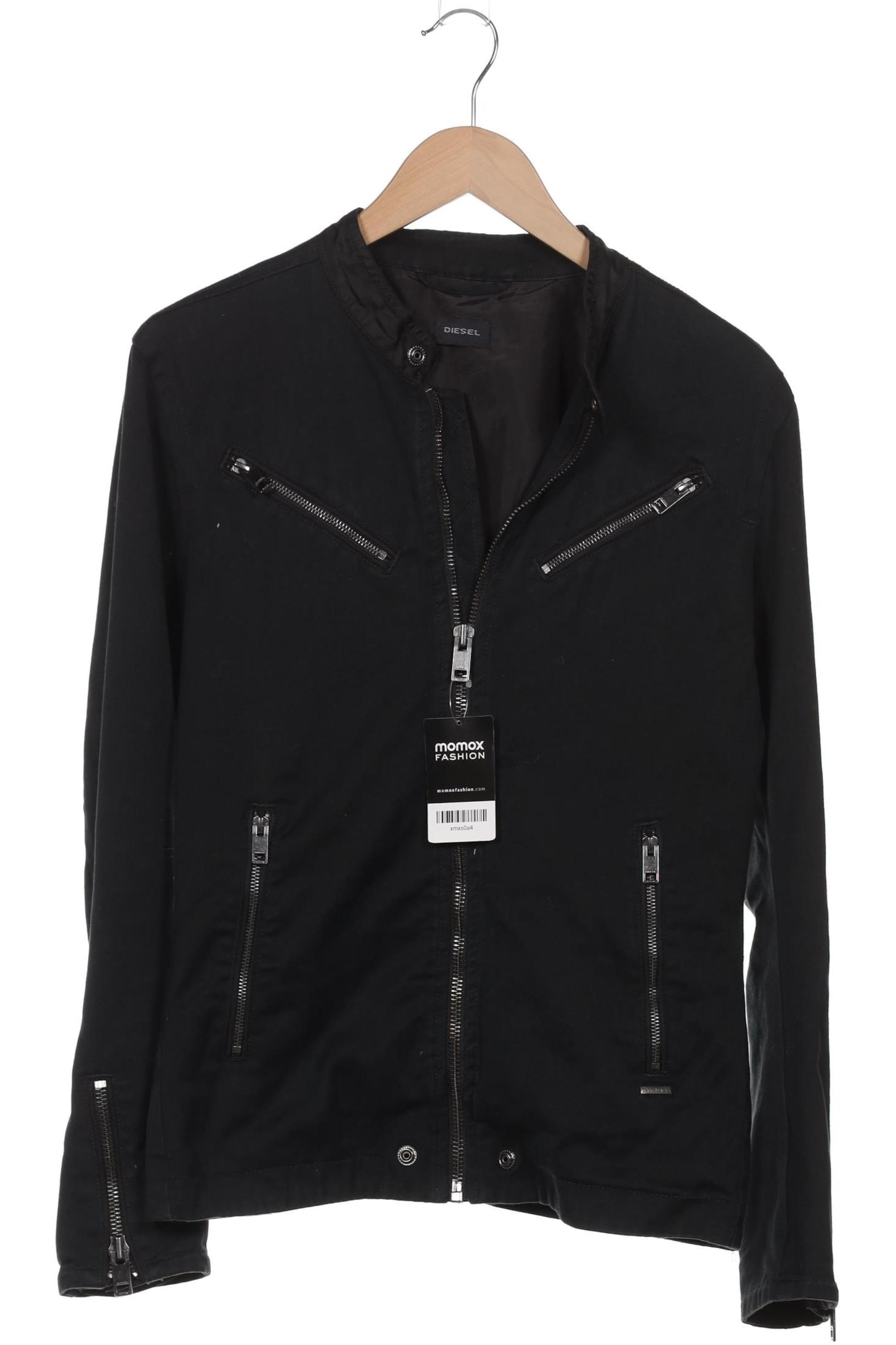 DIESEL Jacket & Coat in M in Black: front