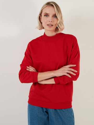 LELA Sweatshirt in Red: front