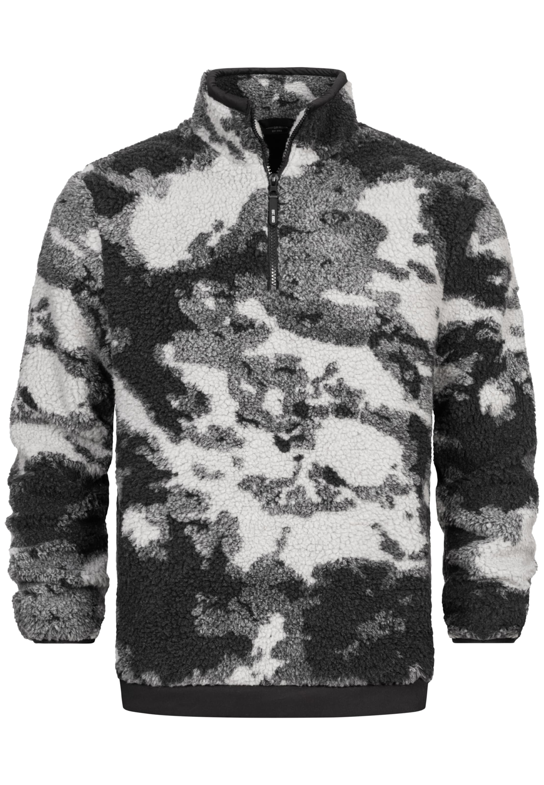 INDICODE JEANS Sweater 'Sofiane' in Black: front