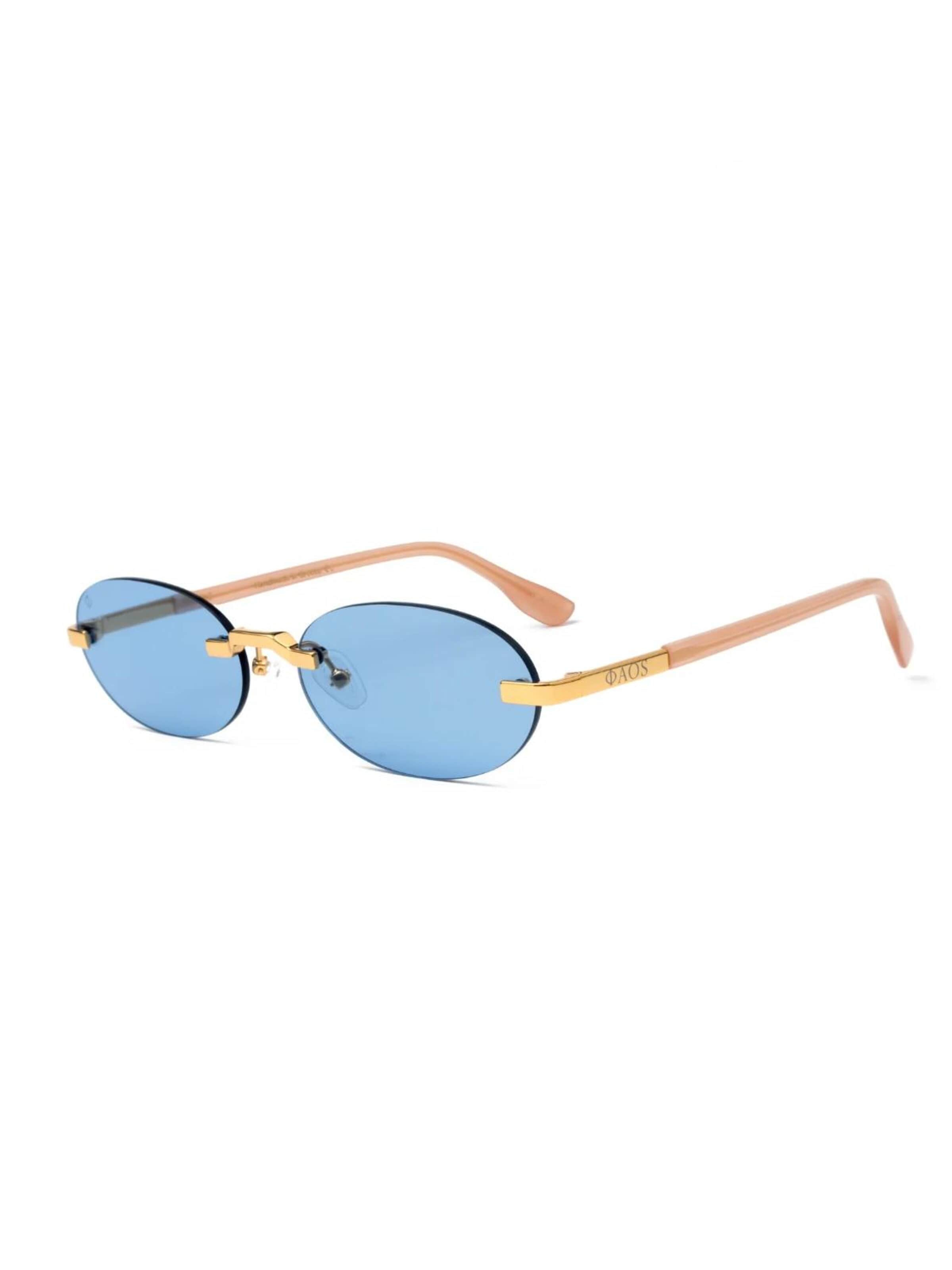 Faos Concept Sonnenbrille 'FAOS PHAESTUS HANDMADE'‌‌‌‌ in Blau: Vorderseite