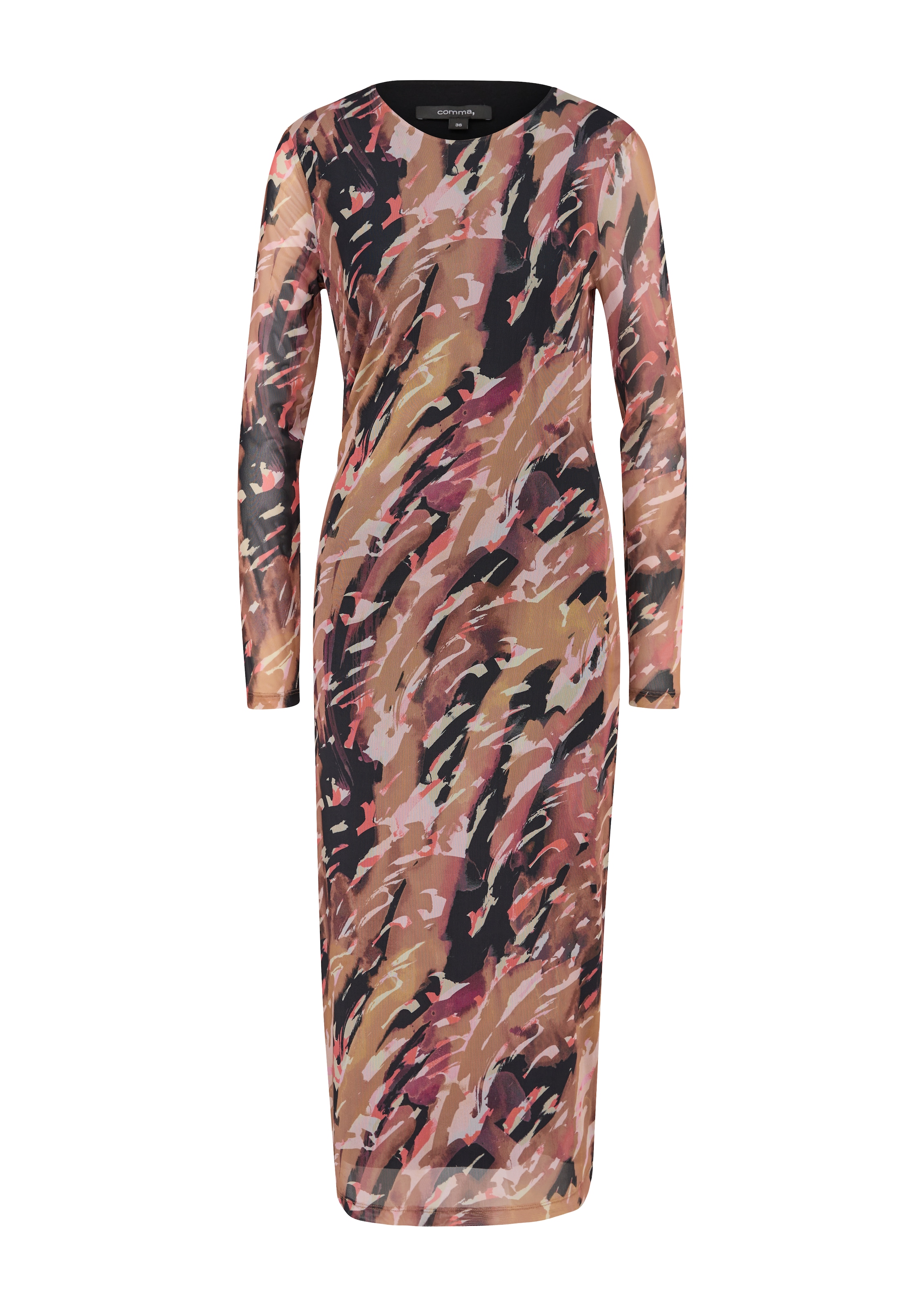 COMMA Šaty – hnědá: přední strana