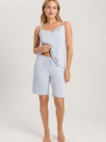 Hanro Sleepshirt ' Natural Elegance ' in Blau