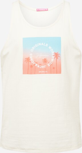 JACK & JONES Shirt 'ARUBA' in Cream / Sky blue / Coral / White, Item view