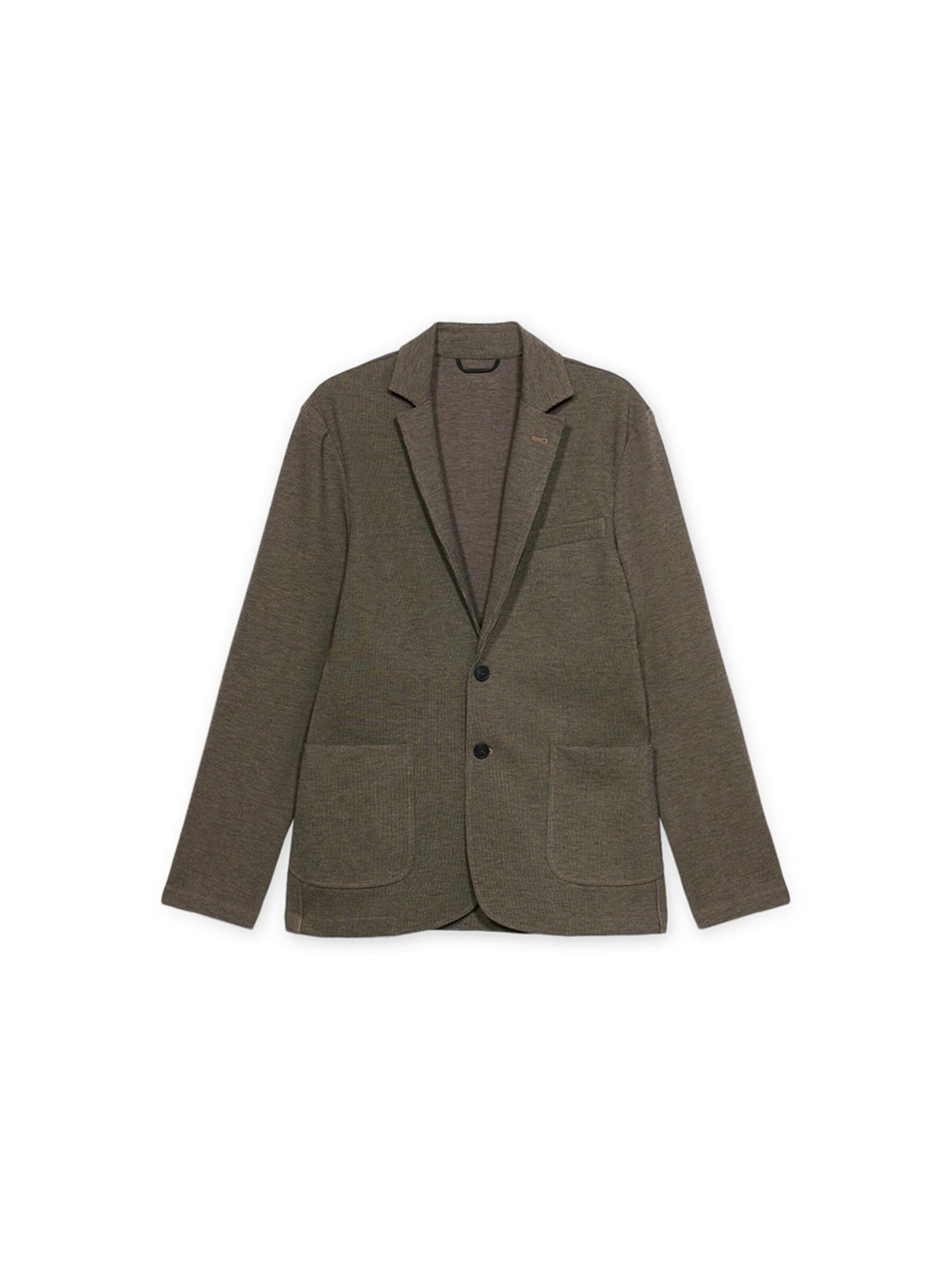 Coupe regular Veste de costume Trussardi en marron : devant