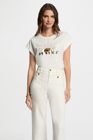 Morgan Shirt 'DSUNSET' in Beige: front