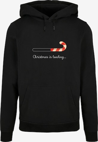 Merchcode Sweatshirt 'Christmas Loading' in Black: front