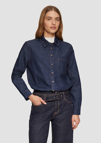 s.Oliver Blouse in Blauw: voorkant