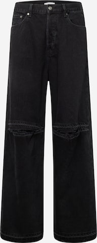 Loosefit Jeans 'Astro' di WEEKDAY in nero: frontale