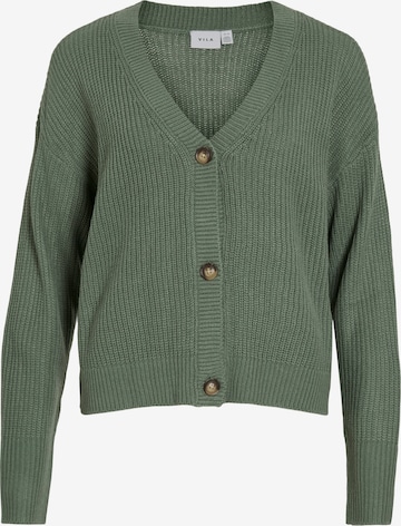 Cardigan 'VIAVELINE' VILA en vert : devant