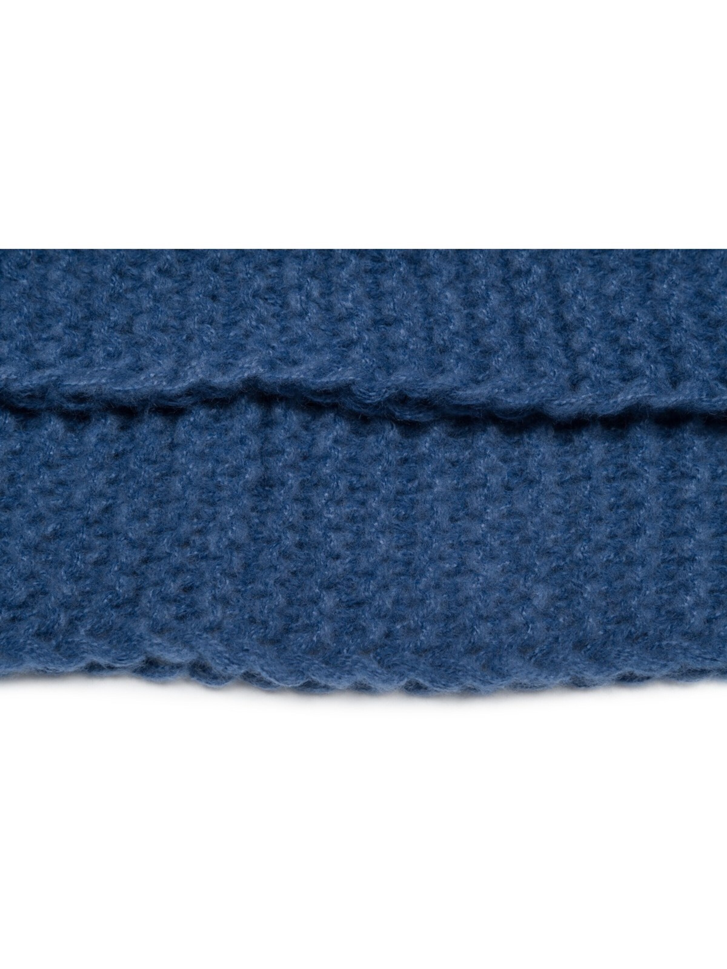 styleBREAKER Schlauchschal 'Strick Loop Wellenmuster'‌‌‌ in Blau
