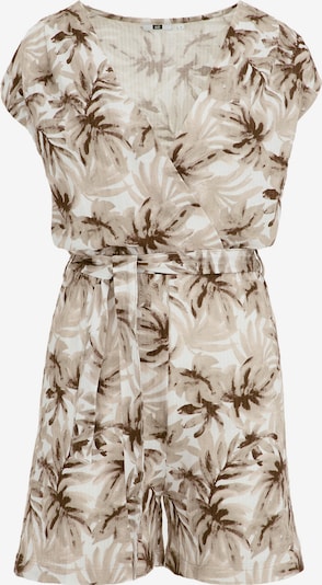 WE Fashion Jumpsuit en beige / marrón / blanco cáscara de huevo, Vista del producto