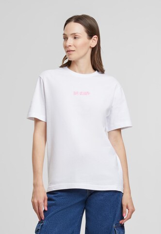 Mister Tee Shirt 'Be Kind Heart' in White