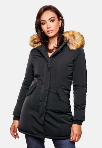 MARIKOO Winter Parka 'Karmaa' in Black: front