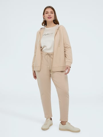 Regular Pantalon Fiorella Rubino en beige