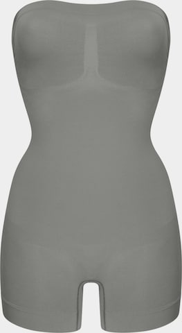 cfab (formerly creamy fabrics) Shapingbody 'Trägerloser Bodysuit Sculpting Shapewear mit Shorts' i grå: framsida