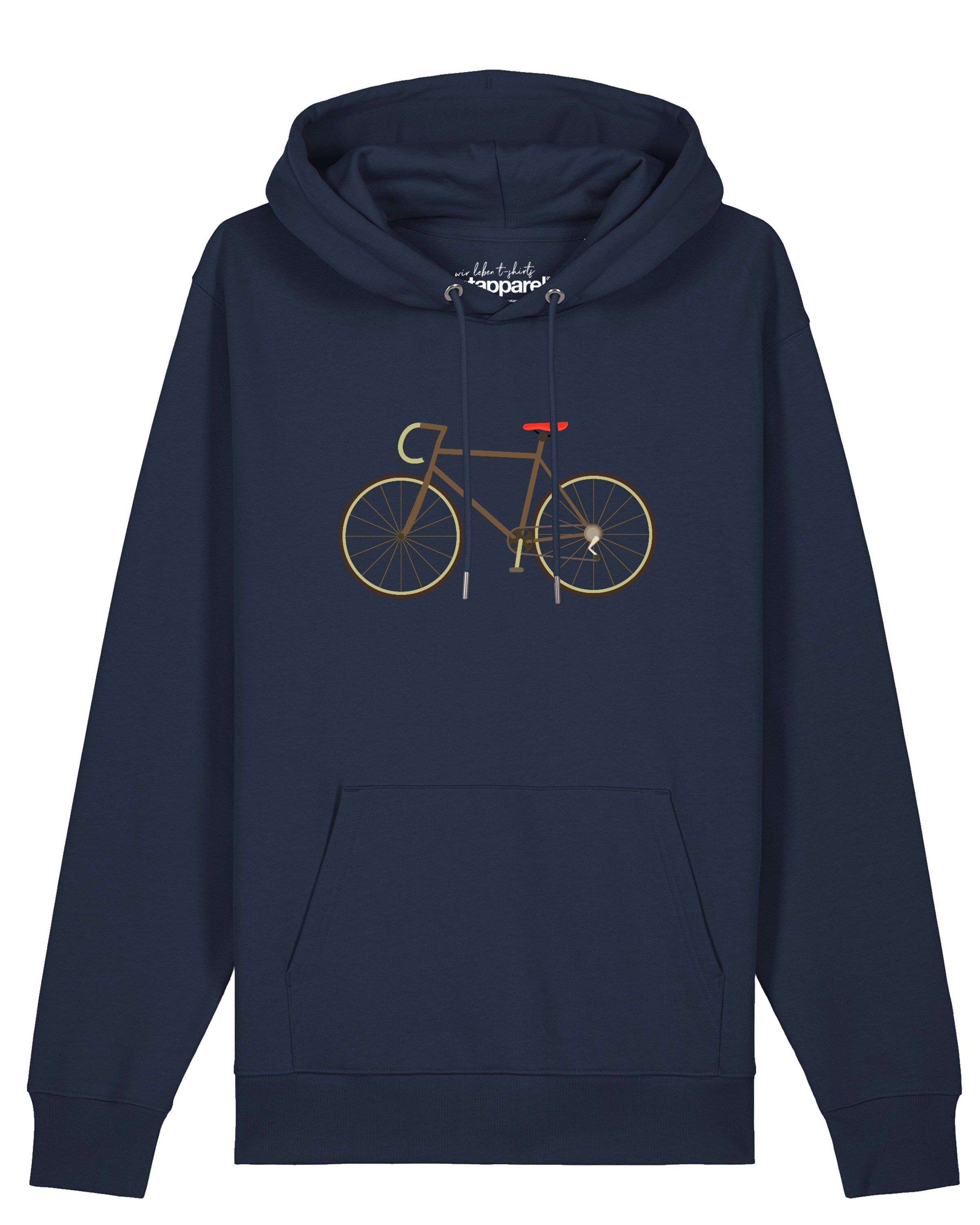 Felpa 'Fahrrad' di Watapparel in blu: frontale