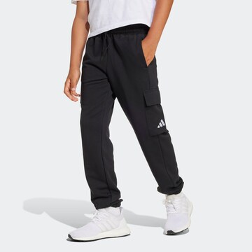 Effilé Pantalon de sport ADIDAS SPORTSWEAR en noir : devant