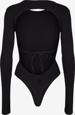 OW Collection Shirt Bodysuit 'STAN' in Black