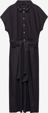 MANGO Shirt Dress 'Adriana' in Black: front