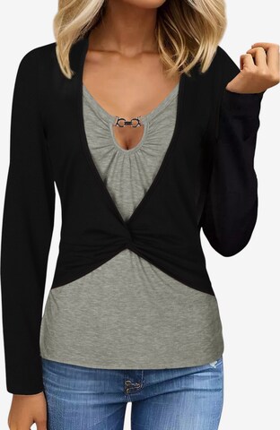 Haut 'Women Shirt' LapaPlus en gris : devant