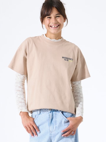 GARCIA Μπλουζάκι σε μπεζ: μπροστά