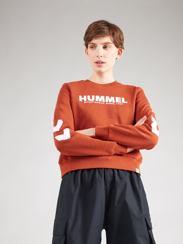 Sweat de sport 'Legacy' Hummel en marron : devant