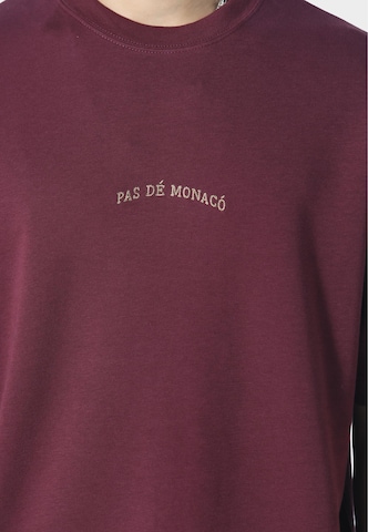 Pas De Monaco Футболка 'Broderie' в Красный