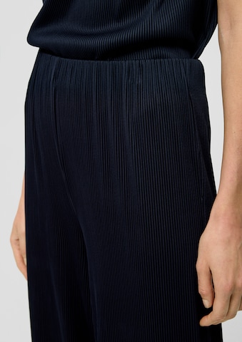 s.Oliver BLACK LABEL Wide leg Trousers in Blue