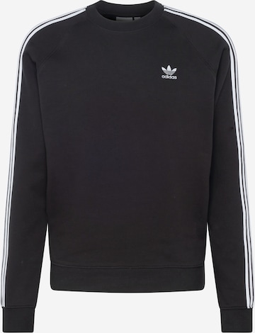 ADIDAS ORIGINALS Sweatshirt 'Adicolor Classics 3-Stripes' in Black: front