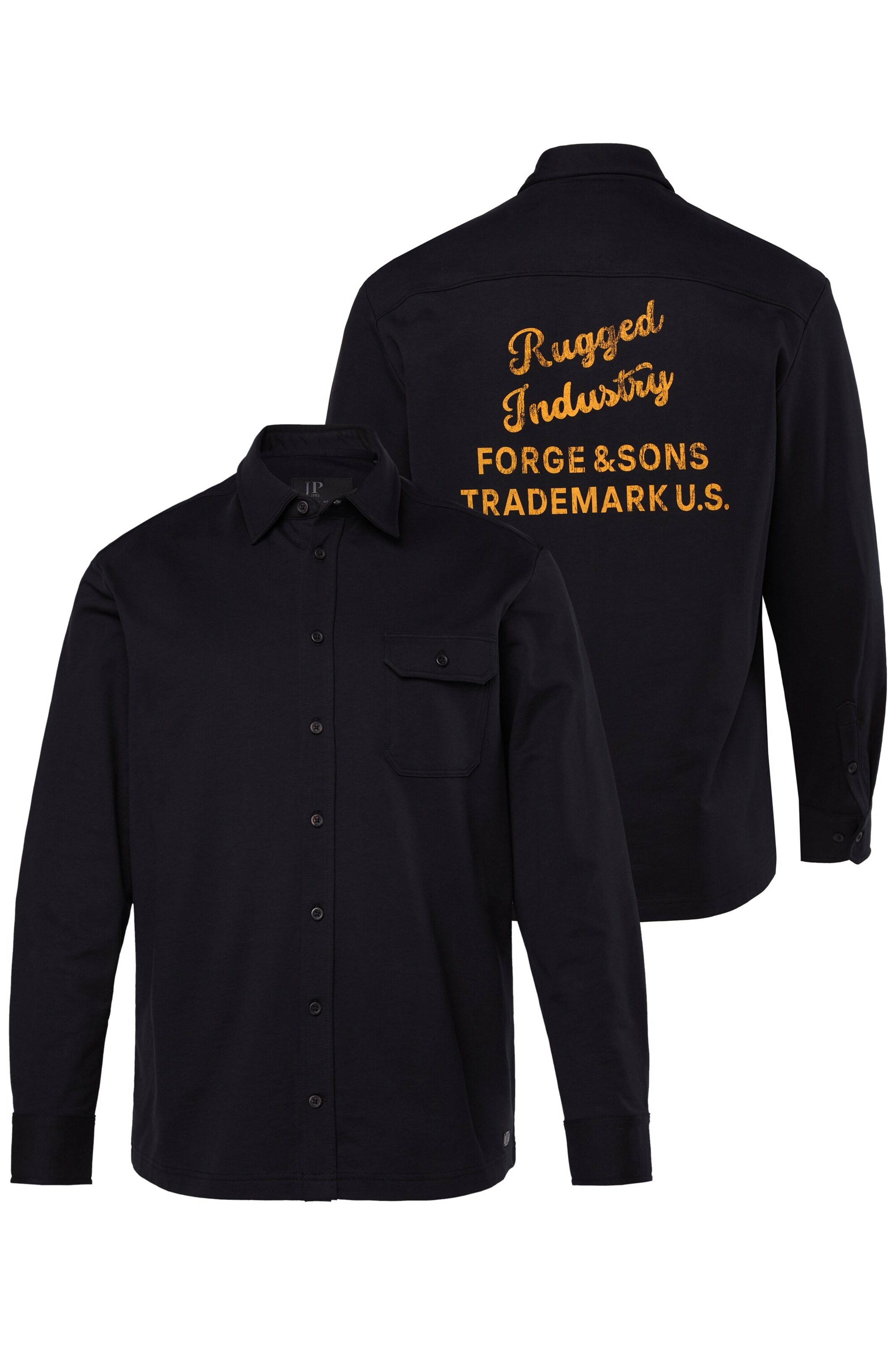 JP1880 Regular fit Button Up Shirt in Black