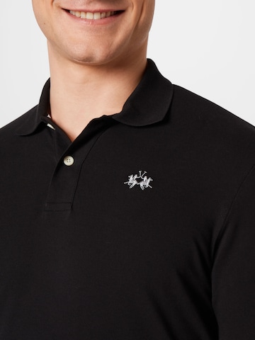 La Martina Poloshirt in Schwarz