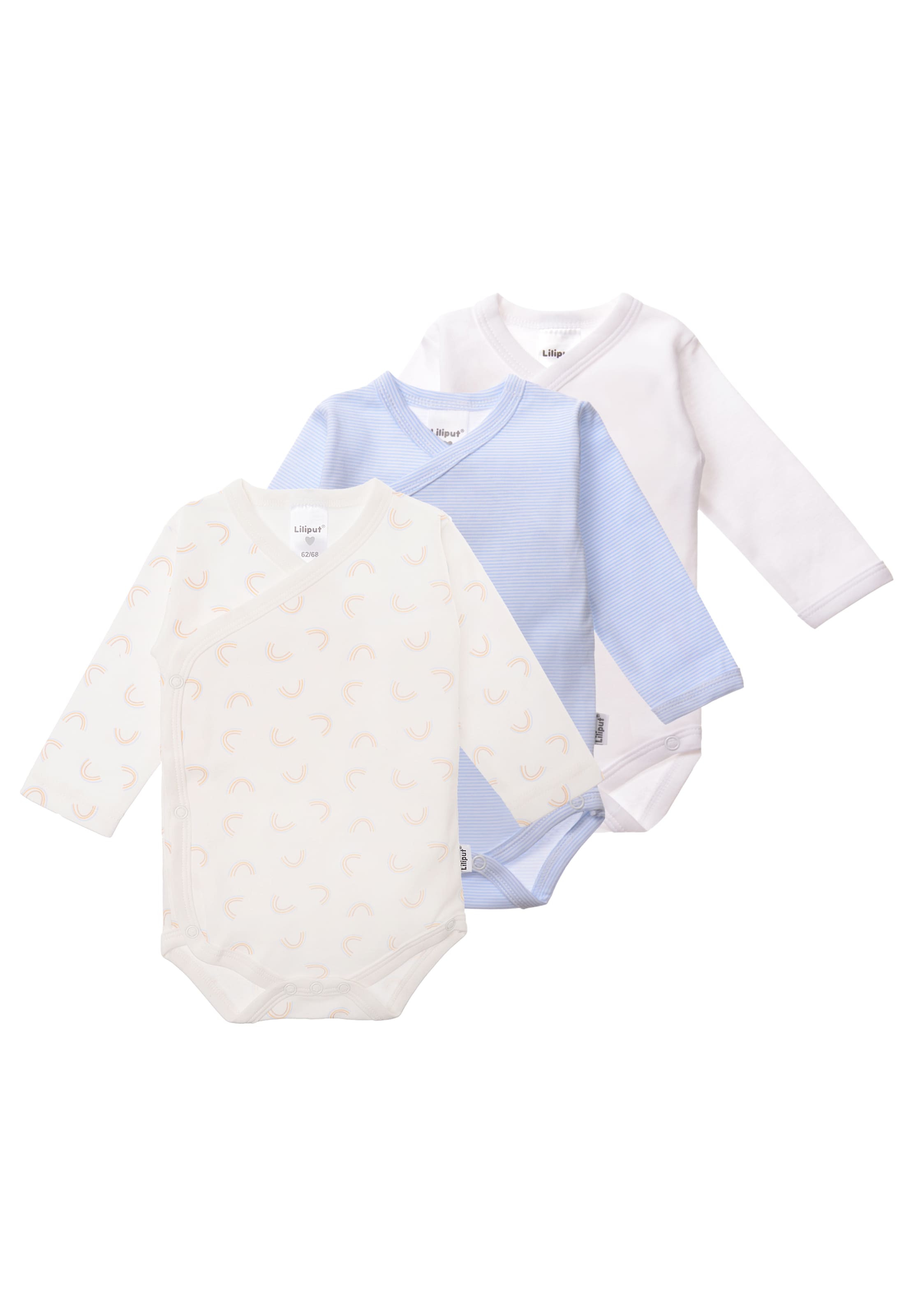 LILIPUT Romper/Bodysuit 'Regenbogen' in White: front