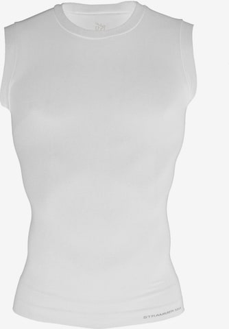 Strammer Max Performance Shirt 'Compression' in Weiß: Vorderseite
