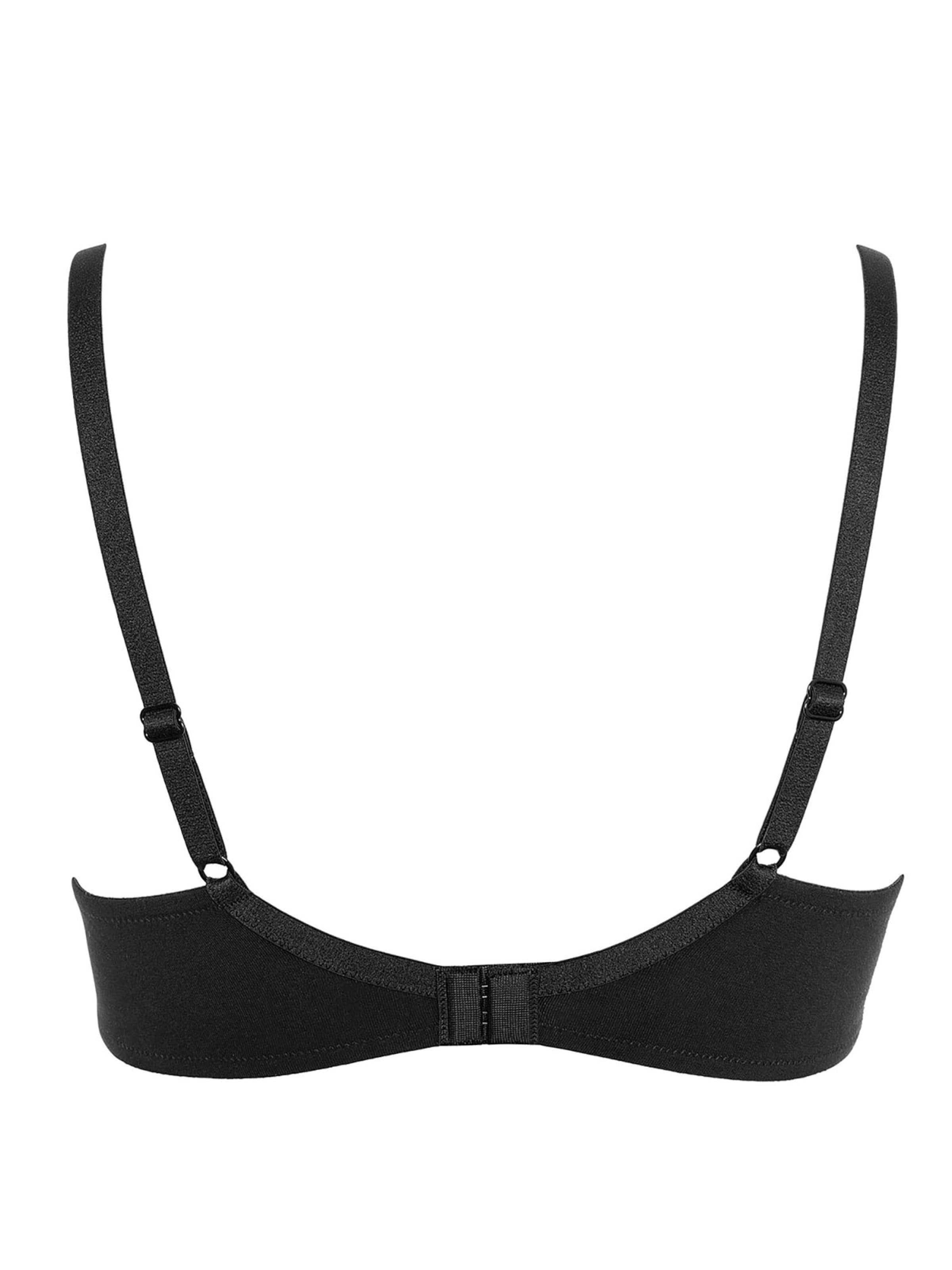 Lisca T-shirt Bra 'Ines' in Black