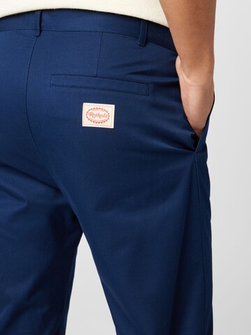 Regular Pantalon à pince Rotholz en bleu