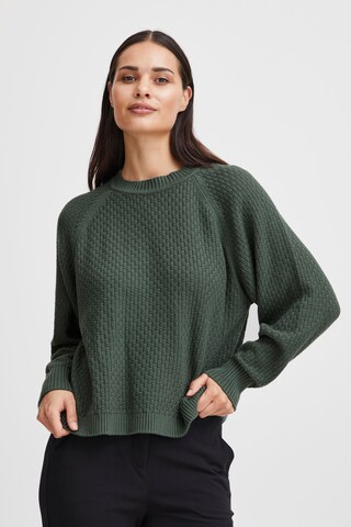 b.young Sweater in Green: front