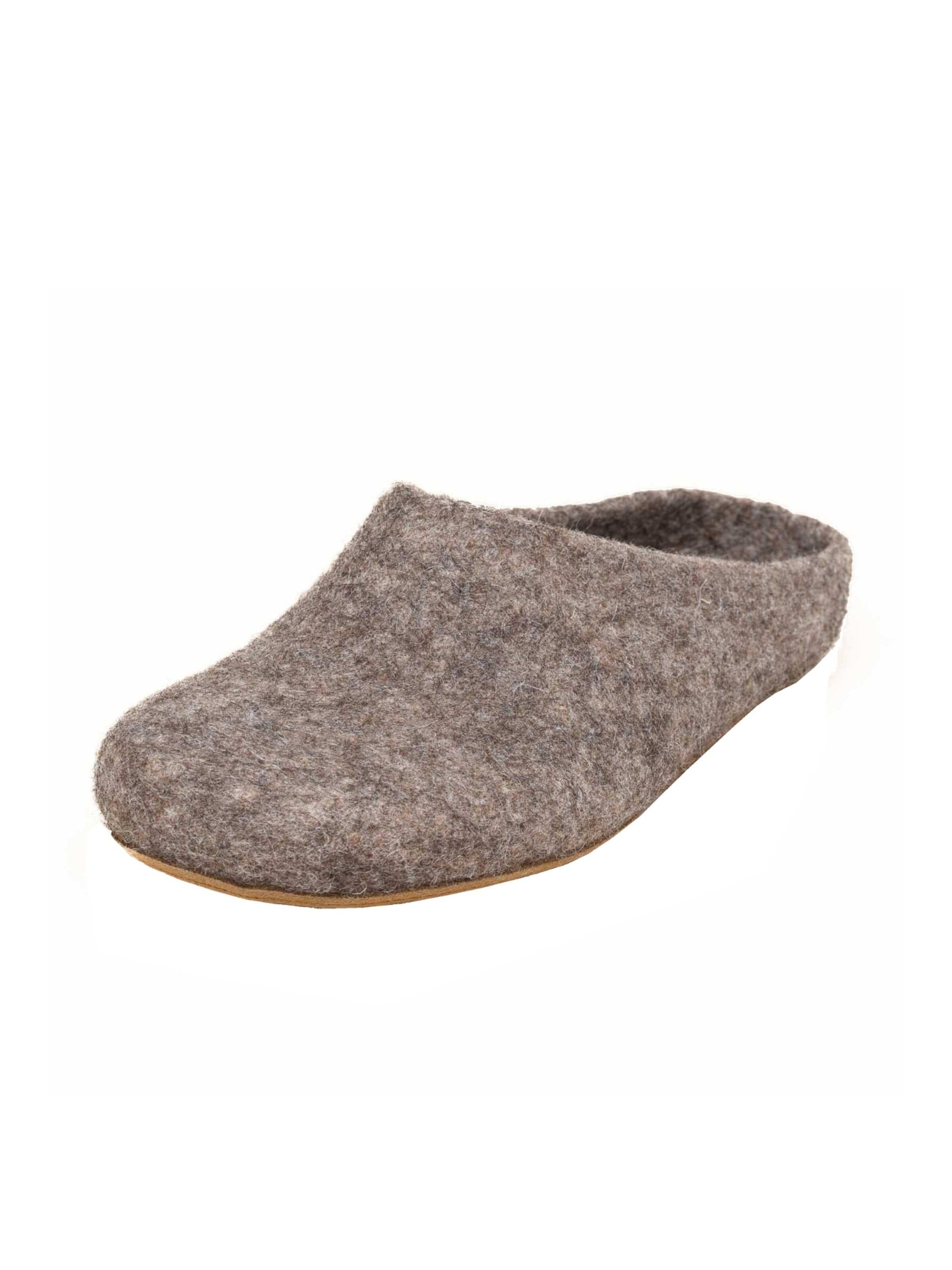 MagicFelt Hausschuh 'Filzpantoffel Magicfelt 713'‌‌‌‌ in Beige: Vorderseite