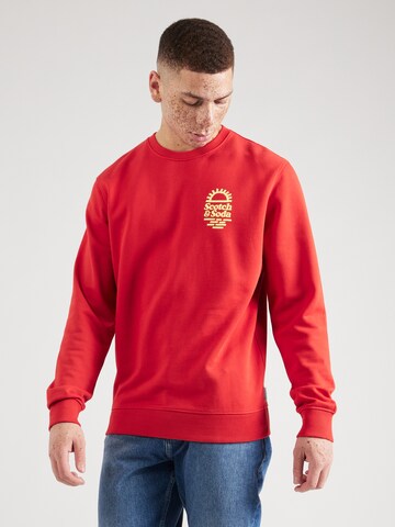 Sweat-shirt SCOTCH & SODA en rouge : devant