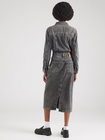 UNITED COLORS OF BENETTON Shirt dress in Black