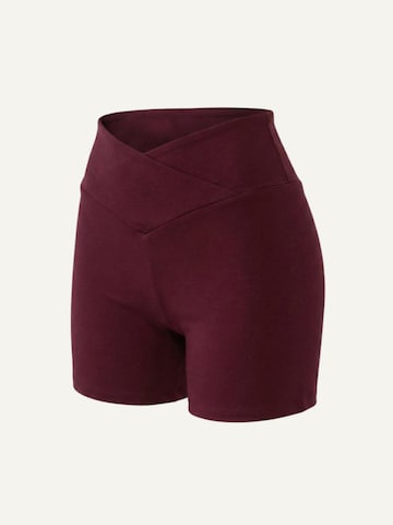 ZUBEK Slimfit Leggings 'Women's Seacell Bike Shorts - Burgundy'‌‌‌ in Rot