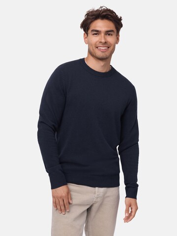 DANISH ENDURANCE Trui 'Heritage Merino Cashmere' in Blauw: voorkant