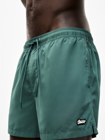 Pull&Bear Board Shorts in Green