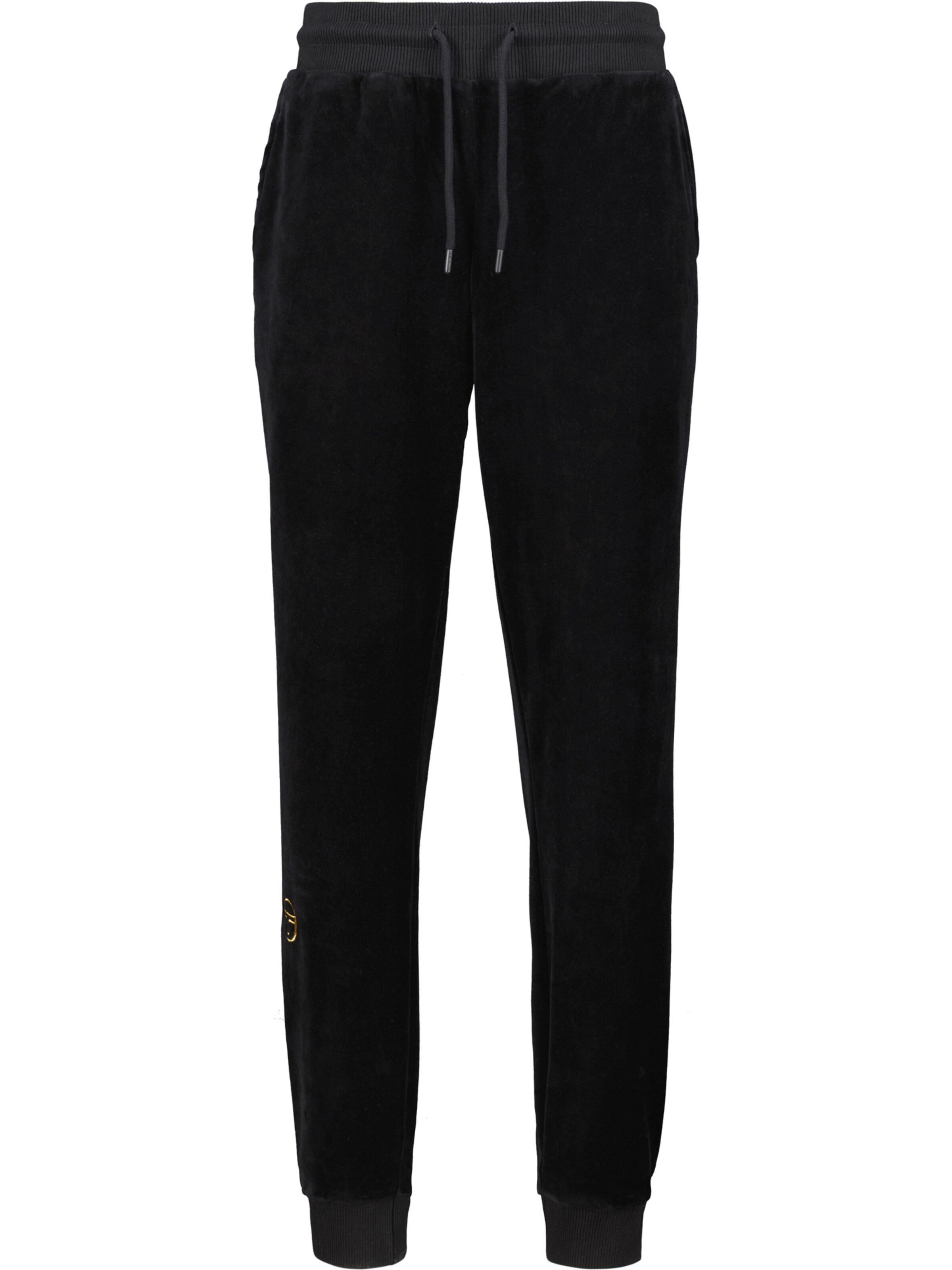 Sergio Tacchini Zúžený Sportovní kalhoty 'Court' – černá: přední strana