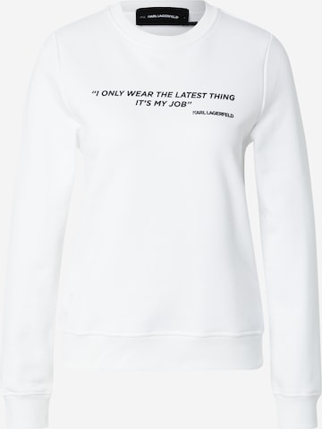 Karl Lagerfeld Collegepaita värissä valkoinen: etupuoli