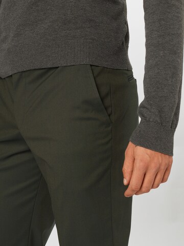 SELECTED Slim fit Pleated Pants 'Mylologan' in Green
