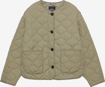 Pull&Bear Преходно яке в зелено: отпред